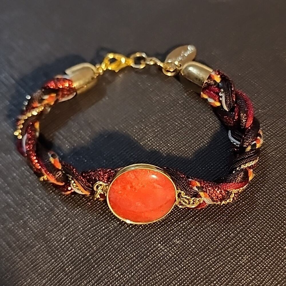 Laura Janelle RGLB Braided Focal Bracelet 7"